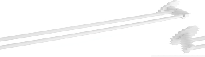 Mexen Remo dvojni obešalnik za brisače, bel - 7050725-20