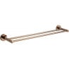 Mexen Remo porte-serviettes double, or rose - 7050725-60