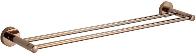 Mexen Remo double towel rack, rose gold - 7050725-60
