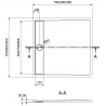 Mexen Amon quadratischer SMC Duschbecken 90 x 90 cm, weiß - 4F109090