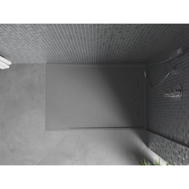 Mexen Amon ristkülikukujuline dušialus SMC 120 x 80 cm, hall - 4F618012