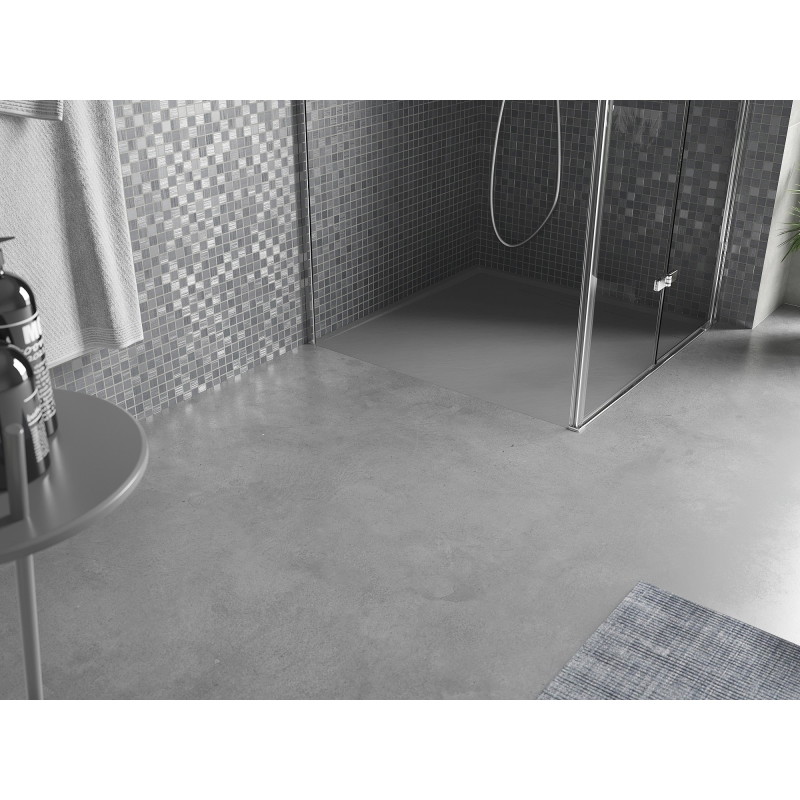 Mexen Amon ruudukujuline dušialus SMC 90 x 90 cm, hall - 4F619090