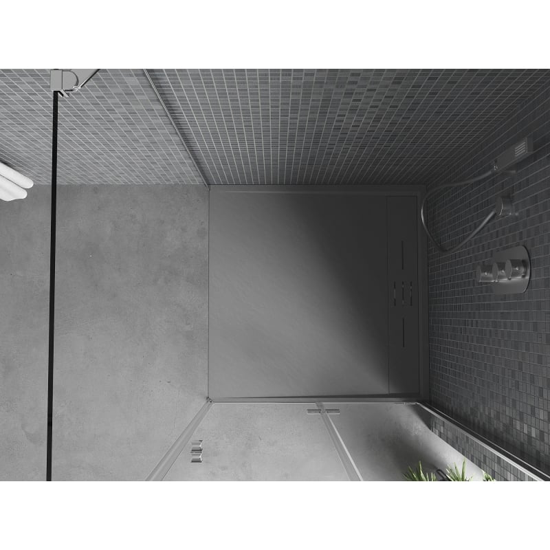 Mexen Amon kvadratna tuš kada SMC 90 x 90 cm, siva - 4F619090