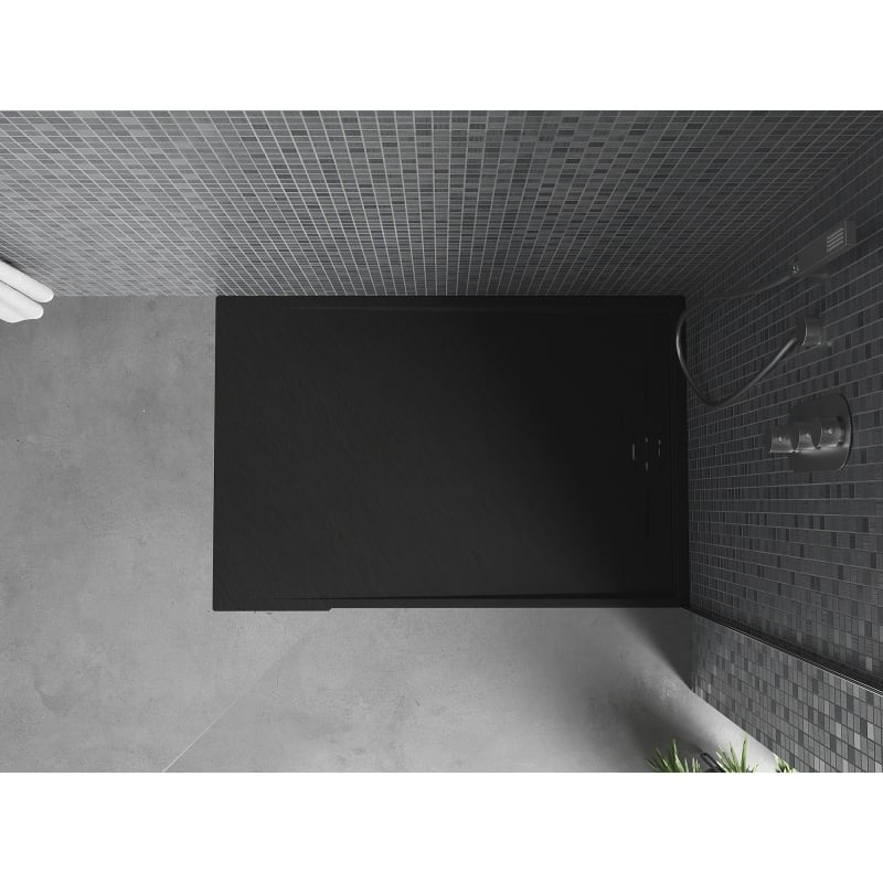 Mexen Amon ristkülikukujuline SMC dušinurk 100 x 70 cm, must - 4F707010