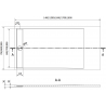 Mexen Amon rechteckiger Duschboden SMC 140 x 70 cm, schwarz - 4F707014