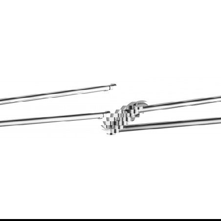 Mexen Remo double swivel towel rail, chrome - 70507255-00