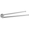 Mexen Remo doble toallero giratorio, cromo - 70507255-00