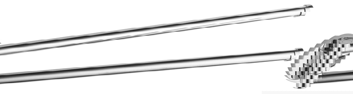 Mexen Remo perchero giratorio doble para toallas, cromo - 70507255-00