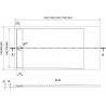 Mexen Amon rechteckige SMC Duschwanne 140 x 80 cm, schwarz - 4F708014