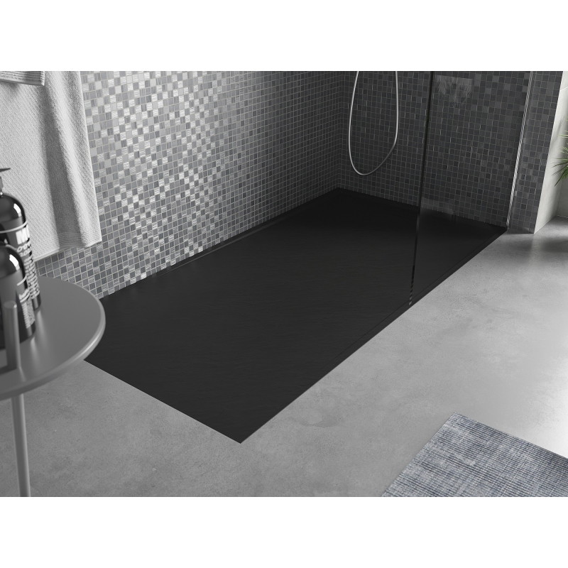 Mexen Amon ristkülikukujuline SMC dušialus 180 x 80 cm, must - 4F708018