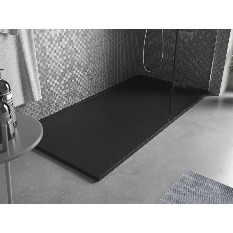Mexen Amon ristkülikukujuline SMC dušialus 180 x 80 cm, must - 4F708018