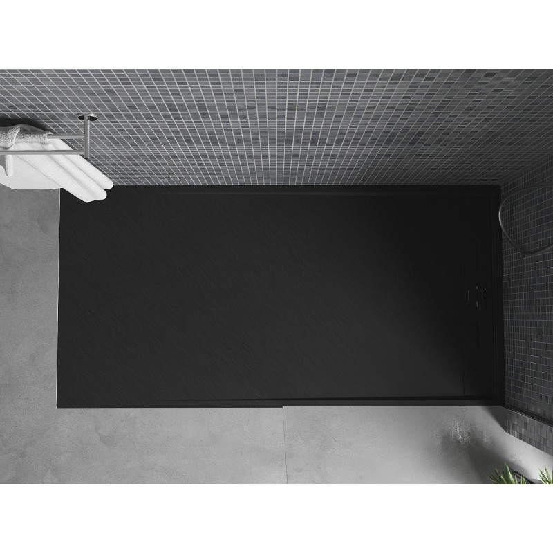 Mexen Amon ristkülikukujuline SMC dušialus 180 x 80 cm, must - 4F708018