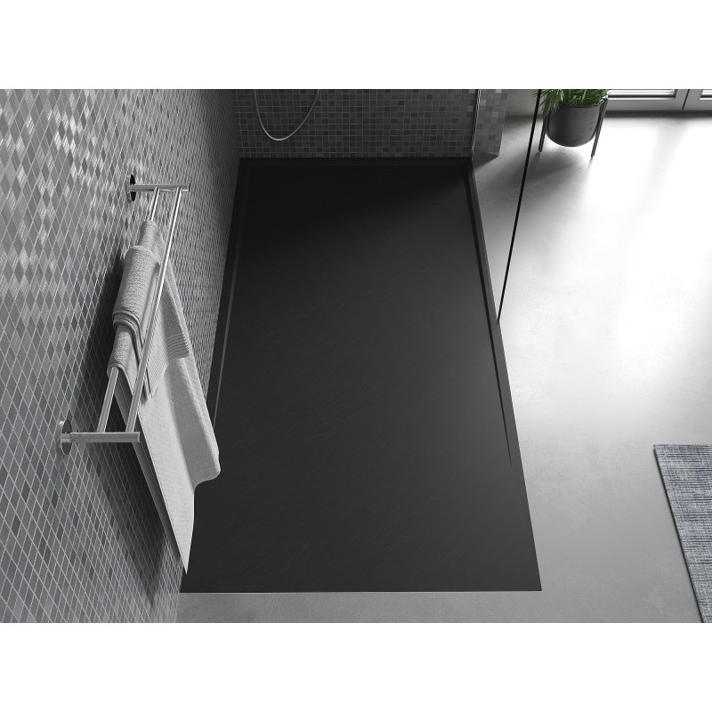 Mexen Amon ristkülikukujuline SMC dušialus 180 x 80 cm, must - 4F708018