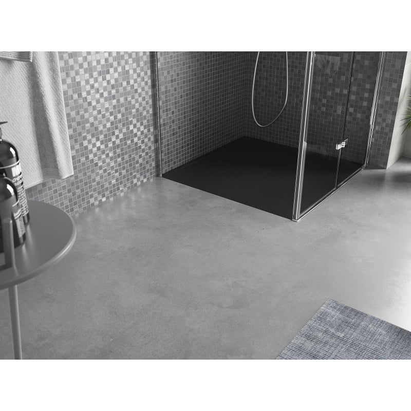 Mexen Amon brodzik kwadratowy SMC 80 x 80 cm, czarny - 4F708080