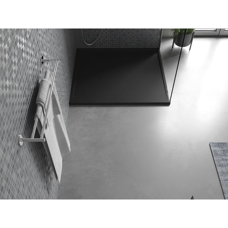 Mexen Amon rectangular shower tray SMC 100 x 90 cm, black - 4F709010