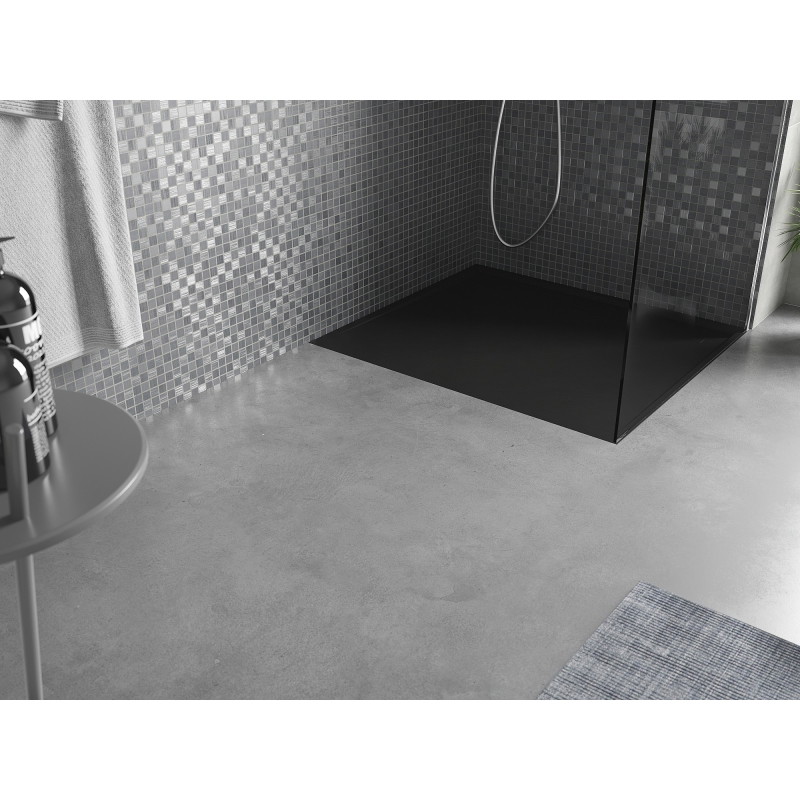 Mexen Amon pravokutna tuš kada SMC 100 x 90 cm, crna - 4F709010