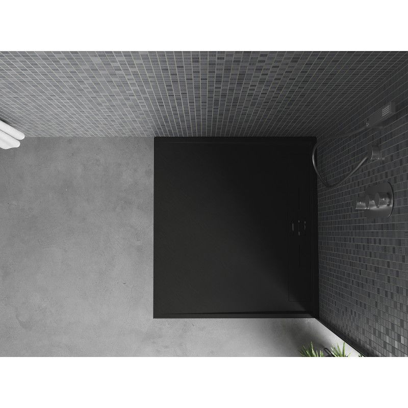 Mexen Amon receveur de douche rectangulaire SMC 100 x 90 cm, noir - 4F709010