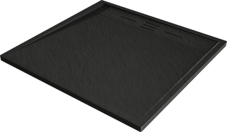 Mexen Amon fyrkantig duschbricka SMC 90 x 90 cm, svart - 4F709090