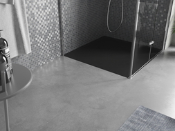Mexen Amon quadratischer Duschwanne SMC 100 x 100 cm, schwarz - 4F701010