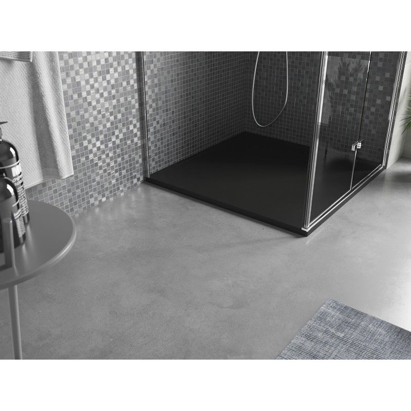 Mexen Amon quadratische Duschwanne SMC 100 x 100 cm, schwarz - 4F701010