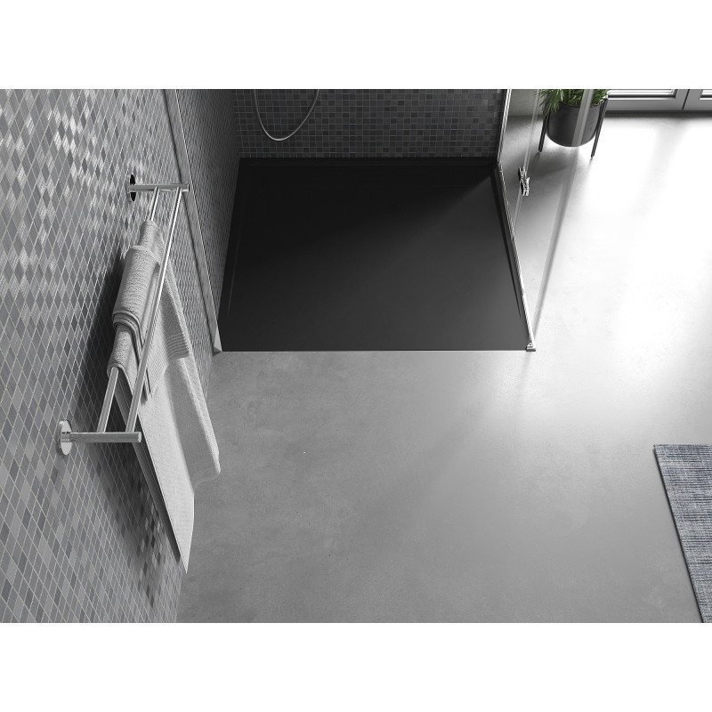 Mexen Amon kvadratna tuš kada SMC 100 x 100 cm, crna - 4F701010