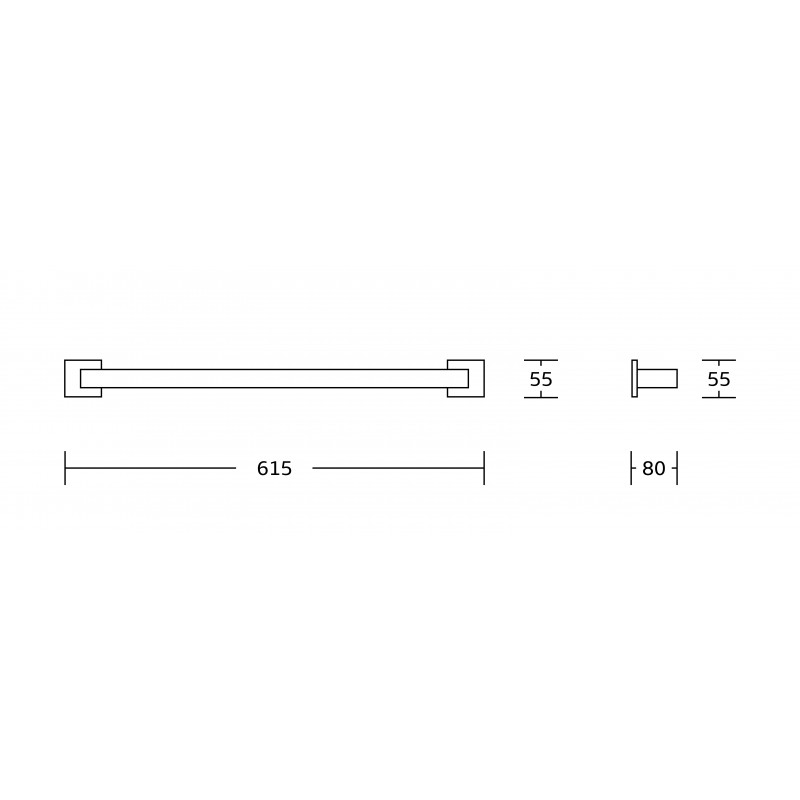 Mexen Vox porte-serviettes, noir - 707024-70