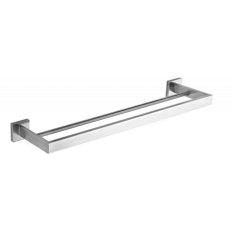 Mexen Vox dubbele handdoekhouder, chroom - 707025-00