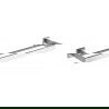 Mexen Vox cabide duplo para toalhas, cromado - 707025-00