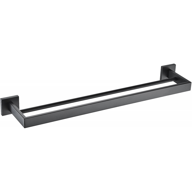 Mexen Vox doble toallero, negro - 707025-70