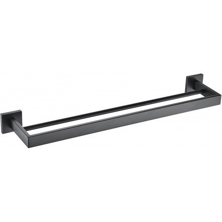Mexen Vox doble toallero, negro - 707025-70
