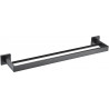 Mexen Vox doble toallero, negro - 707025-70