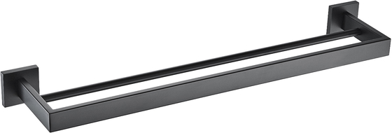 Mexen Vox suporte duplo para toalhas, preto - 707025-70