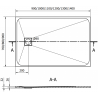 Mexen Bert Rechteckige SMC Duschwanne 120 x 70 cm, Weiß - 4K107012