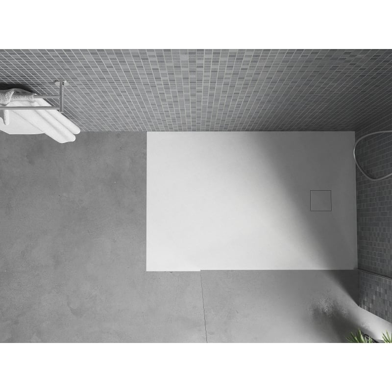 Mexen Bert pravokutna tuš kada SMC 100 x 80 cm, bijela - 4K108010