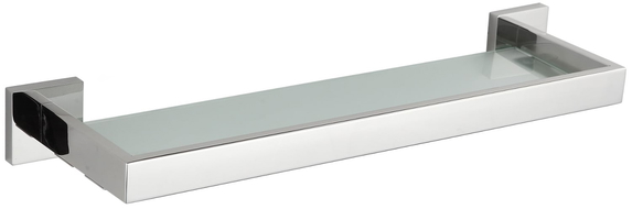 Mexen Vox hangende glazen plank, chroom - 707037-00