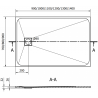 Mexen Bert Rechteckige Duschwanne SMC 140 x 80 cm, Weiß - 4K108014