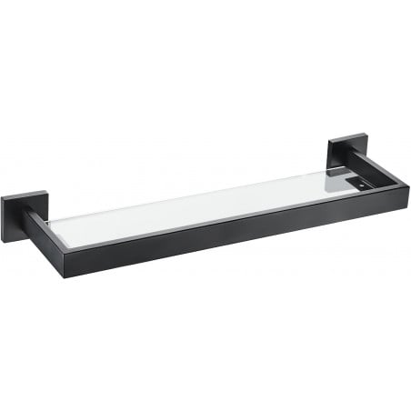 Mexen Vox hanging glass shelf, black - 707037-70