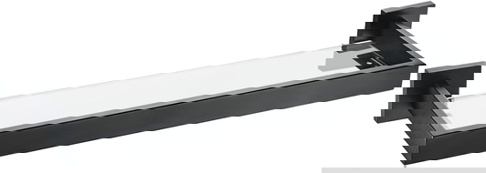 Mexen Vox hangende glazen plank, zwart - 707037-70