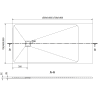 Mexen Bert rechteckiger SMC Duschtray 170 x 80 cm, weiß - 4K108017