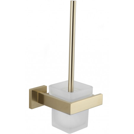 Mexen Vox spazzola per WC, oro spazzolato - 707050-55