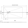 Mexen Bert rechthoekige douchebak SMC 170 x 90 cm, wit - 4K109017