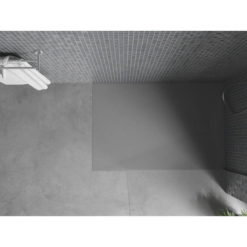 Mexen Bert brodzik prostokątny SMC 100 x 80 cm, szary - 4K618010