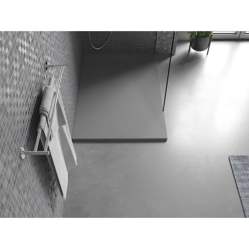 Mexen Bert ristkülikukujuline SMC dušialus 100 x 80 cm, hall - 4K618010