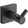 Mexen double towel hook, Black - 7081835-70