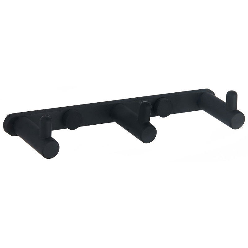 Mexen gancho triplo para toalhas, preto - 709163-70