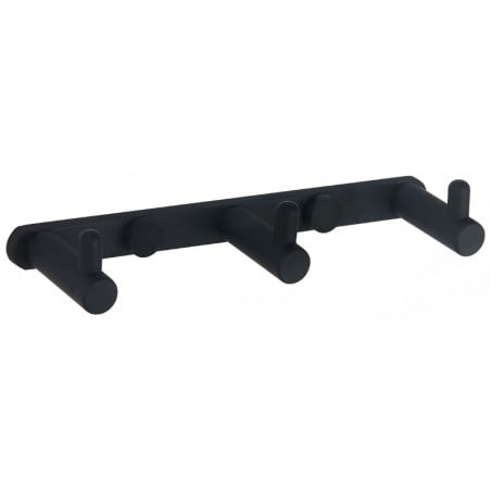 Mexen gancio triplo per asciugamani, nero - 709163-70
