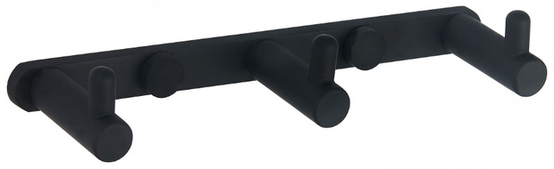 Mexen gancho triple para toalla, negro - 709163-70