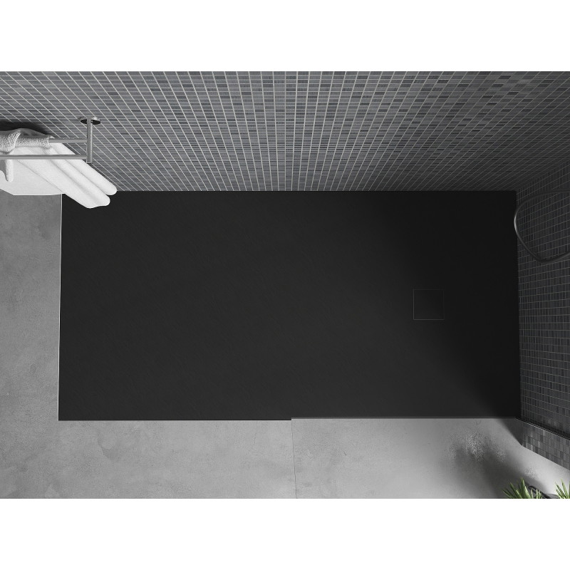 Mexen Bert ristkülikukujuline dušialus SMC 160 x 70 cm, must - 4K707016