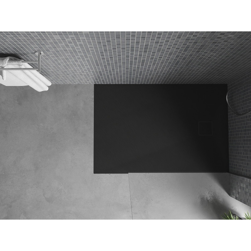Mexen Bert pravokutna tuš kada SMC 90 x 70 cm, crna - 4K707090
