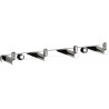Mexen viervoudige handdoekhaak, chroom - 709164-00